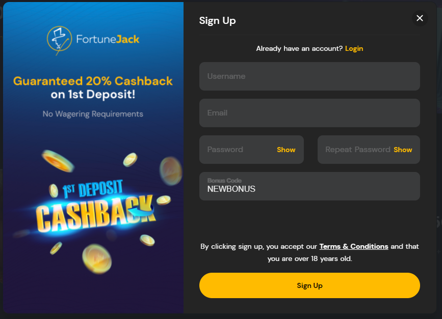 Fortune Jack Bonus Code